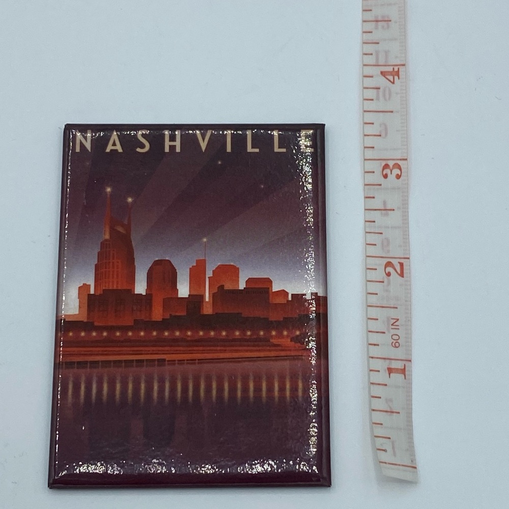 Nashville Tennessee Downtown Travel Souvenir Fridge Magnet - Picture 4 of 5